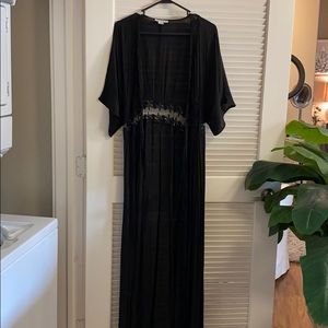 Black Duster with Lace